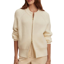
                        
                          Load image into Gallery viewer, Varley Milo Zip Through Knit Womens Jacket - Egret/L
                        
                       - 1