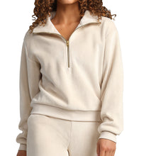 
                        
                          Load image into Gallery viewer, Rhone Plush Half-Zip Womens Pullover - Bone/L
                        
                       - 1