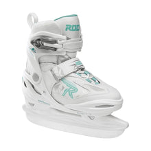
                        
                          Load image into Gallery viewer, Roces Moody 3.0 Adjustable Girls Ice Skates - 4-7/White/Aqua
                        
                       - 1