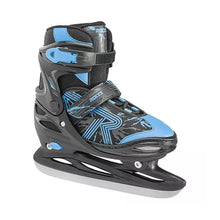 
                        
                          Load image into Gallery viewer, Roces Jokey 3.0 Adjustable Boys Ice Skates - 5-8/Black/Blue
                        
                       - 1