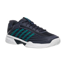 
                        
                          Load image into Gallery viewer, KSwiss HyperCourt Express 3 Kids Tennis Shoes - Carbon/Bltc/Wht/M/5.5
                        
                       - 1