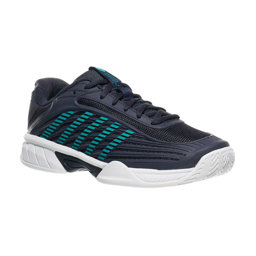 KSwiss HyperCourt Express 3 Kids Tennis Shoes - Carbon/Bltc/Wht/M/5.5