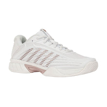 
                        
                          Load image into Gallery viewer, KSwiss HyperCourt Express 3 Kids Tennis Shoes - Wt/Rs Gld/Violt/M/5.5
                        
                       - 10