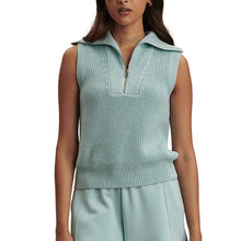 
                        
                          Load image into Gallery viewer, Varley Clifford Half-Zip Womens Knit Pullover - Porcelain Blue/M
                        
                       - 1