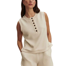 
                        
                          Load image into Gallery viewer, Varley Marla Button Placket Womens Tank - Pristine/L
                        
                       - 5
