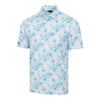 Greg Norman ML75 Tropical Tranquility Mesh Mens Golf Polo