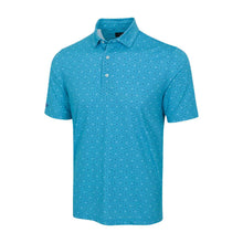 
                        
                          Load image into Gallery viewer, Greg Norman ML75 Aquatic Echo Mens Golf Polo - Turquoise Sea/XL
                        
                       - 1