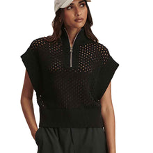 
                        
                          Load image into Gallery viewer, Varley Gaines Half Zip Knit Womens Sweater - Black/L
                        
                       - 1