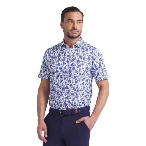 Puma Golf Cloudspun Carmela Floral Mens Golf Polo - Wt Glo/Haut Trp/XXL