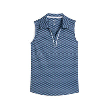 
                        
                          Load image into Gallery viewer, Puma Golf Scallop Sleeveless Girls Golf Polo - Deep Navy/L
                        
                       - 1