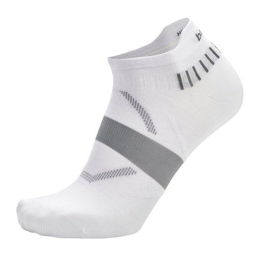 Balega Hidden Dry No Show Tab Unisex Running Socks - White/XL