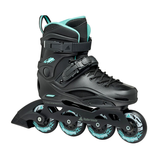 Rollerblade RB 80 Women Recreational Inline Skates - Black/Lght Blue/10