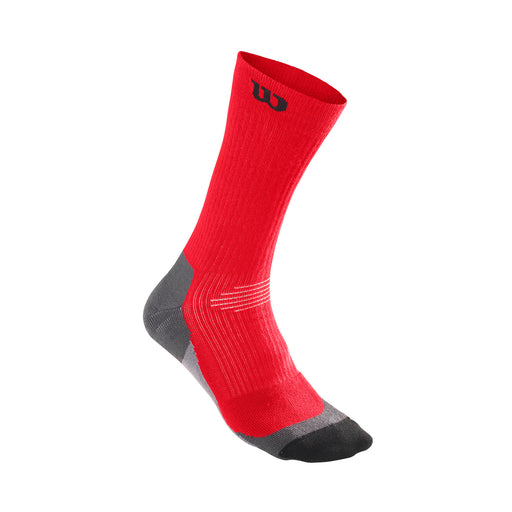 Wilson High-End Mens Crew Sock - Red//Grey/S-M