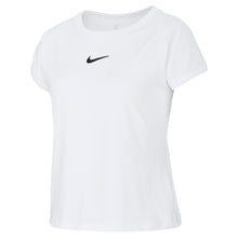 
                        
                          Load image into Gallery viewer, Nike Court Dri-FIT Girls Short Sleeve Tennis Shirt - 100 WHITE/L
                        
                       - 5