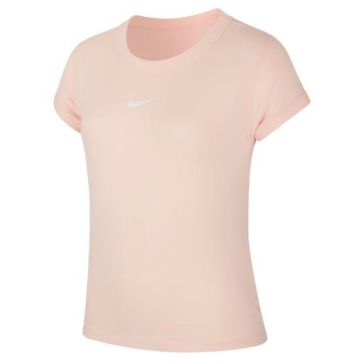Nike Court Dri-FIT Girls Short Sleeve Tennis Shirt - 664 WASHED COR/L