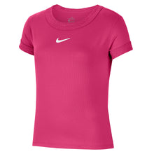 
                        
                          Load image into Gallery viewer, Nike Court Dri-FIT Girls Short Sleeve Tennis Shirt
                        
                       - 4