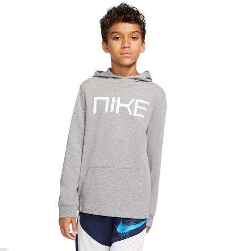 Nike Sportswear Boys Jersey Pullover Hoodie - 091 CARBON/L