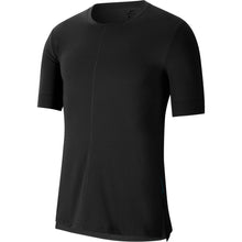 
                        
                          Load image into Gallery viewer, Nike Dri-FIT Yoga Mens Short Sleeve Training Shirt - 010 BLACK/XL
                        
                       - 4