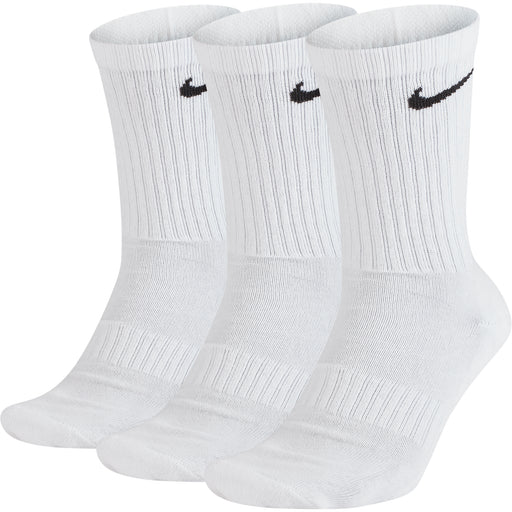 Nike Everyday Cushioned 3-Pack Mens Crew Socks - 100 WHITE/BLACK/XL