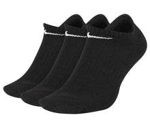 
                        
                          Load image into Gallery viewer, Nike No Show 3-Pack Mens Trainning Socks - 010 BLACK/WHITE/L
                        
                       - 3