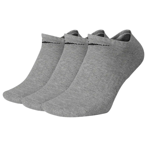 Nike No Show 3-Pack Mens Trainning Socks - Grey/Black/L