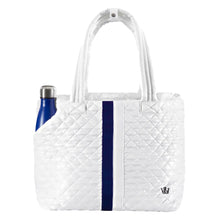 
                        
                          Load image into Gallery viewer, Oliver Thomas Wingwoman II Large Tote Bag - White/Navy Strp/One Size
                        
                       - 9