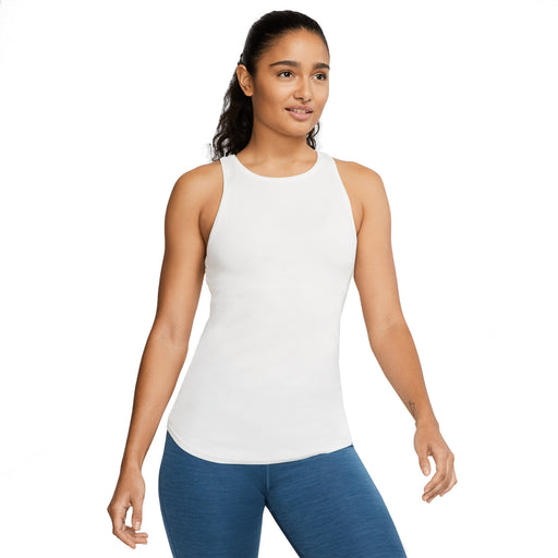 Nike Yoga Luxe Womens Tank Top - 121 SUMMIT WHT/L