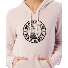 
                        
                          Load image into Gallery viewer, Made in Detroit Rosie Circle Fleece Womens Hoodie
                        
                       - 2