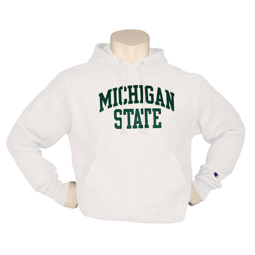 Champion Reverse Weave MSU Mens Hoodie - White/XXL