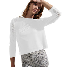 
                        
                          Load image into Gallery viewer, Varley Halldale Womens Long Sleeve Shirt - Snow White/L/XL
                        
                       - 3