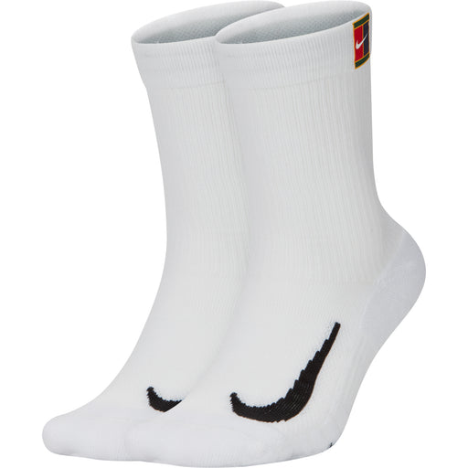 NikeCourt Multiplier Cushion Mens Crew Socks - White/White/L