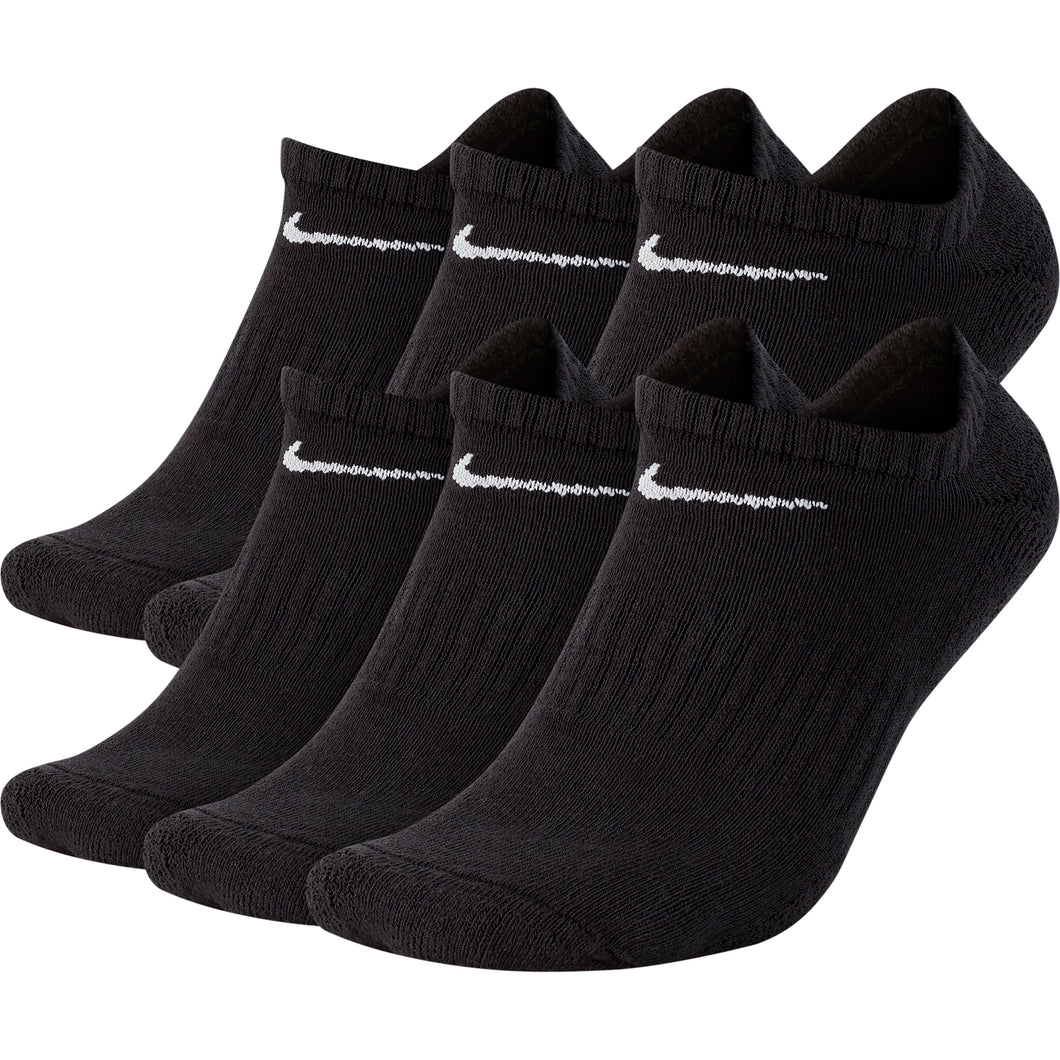 Nike Everyday Cushioned 6-Pack NS Unisex Sock - Black/White/L
