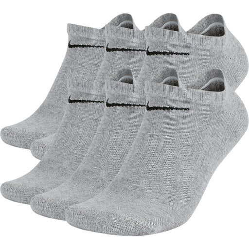 Nike Everyday Cushioned 6-Pack NS Unisex Sock - Grey/Black/L