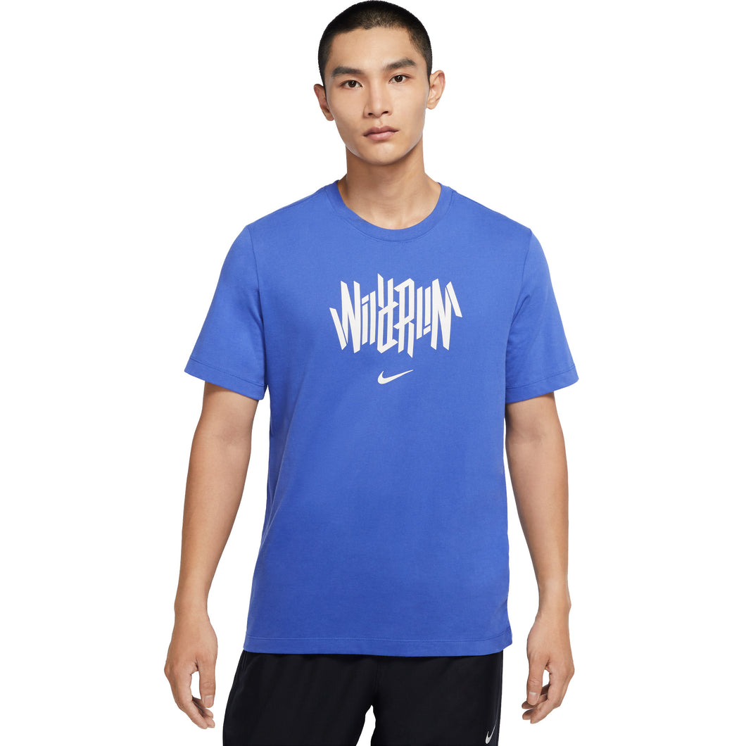Nike Dri-FIT Wild Run Mens Running T-Shirt - ASTRON BLUE 430/XL