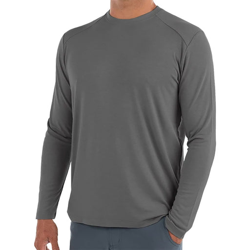 Free Fly Bamboo Midweight Mens Long Sleeve Shirt - CHARCOAL 101/XXL