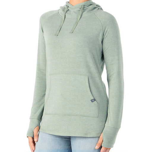 Free Fly Bamboo Fleece Womens Hoodie - HTHR MARSH 107/XL