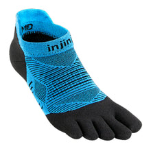 
                        
                          Load image into Gallery viewer, Injinji Run Lightweight NS Unisex Running Socks - Malibu/Black/L
                        
                       - 2