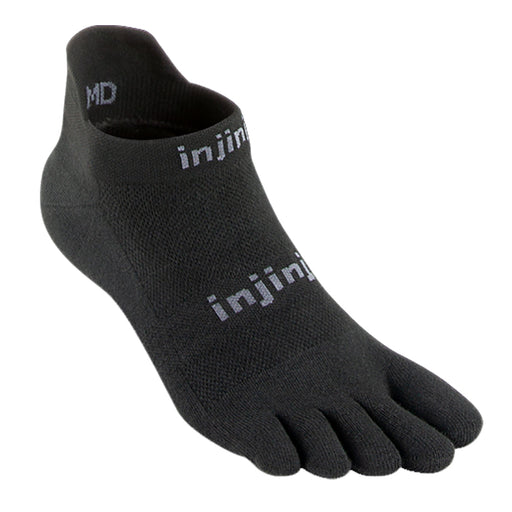 Injinji Run Orig Weight NS Unisex Running Socks - Black/XL