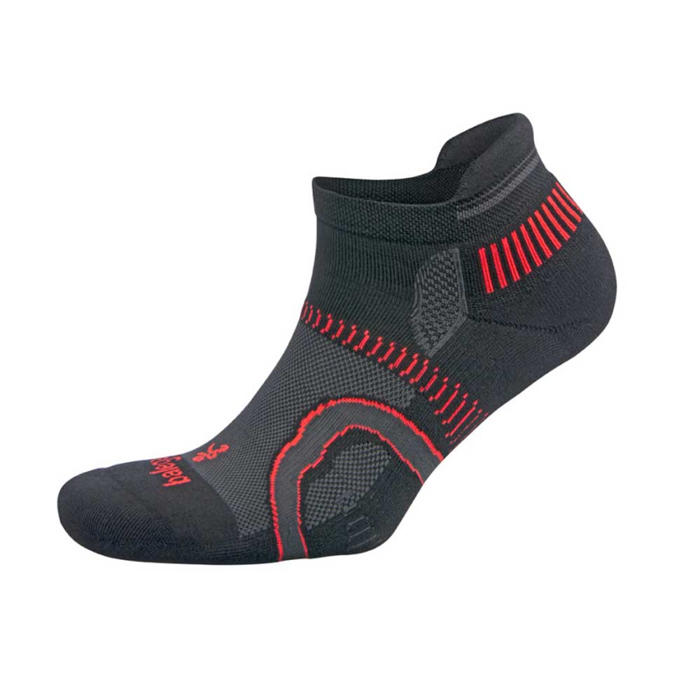 Balega Hidden Contour Unisex Running Socks - Black/Fog/XL