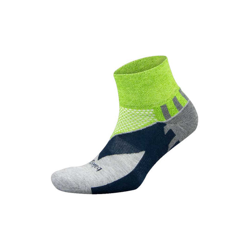 Balega Enduro Quarter Unisex Running Socks - Green/Grey/XL
