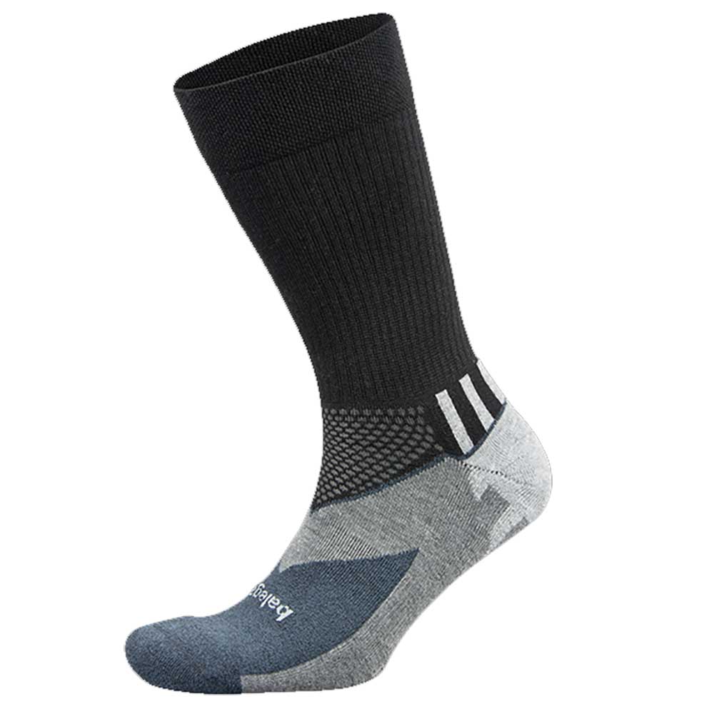 Balega Enduro Crew Unisex Running Socks - Black/Grey/XL