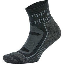 
                        
                          Load image into Gallery viewer, Balega Blister Resist Unisex Quarter Crew Socks - Black/Grey/XL
                        
                       - 1