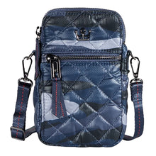 
                        
                          Load image into Gallery viewer, Oliver Thomas Cell Phone Crossbody 2 - Blue Camo/One Size
                        
                       - 2