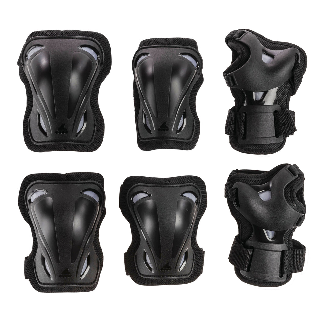 Rollerblade Skate Gear Uni 3 Pack Protective Gear - Black/XL
