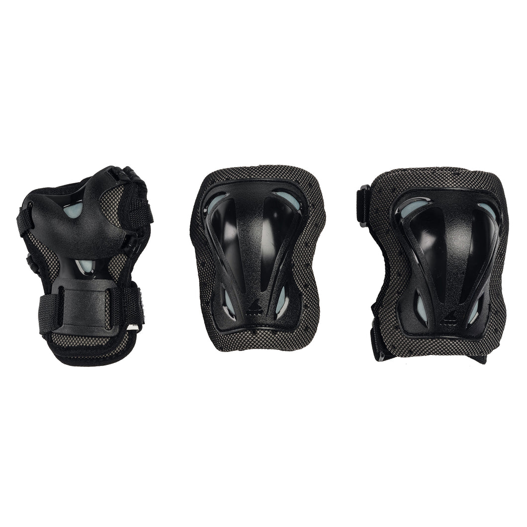 Rollerblade Skate Gear JR 3 Pack Protective Gear - Black/XS