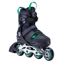 
                        
                          Load image into Gallery viewer, K2 Sk8 Hero Boa ALU Boys Adjustable Inline Skates - Black/Green/4-8
                        
                       - 1