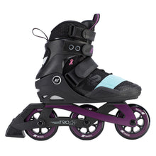 
                        
                          Load image into Gallery viewer, K2 Trio 100 Womens Urban Inline Skates - Black/Purple/11.0
                        
                       - 1