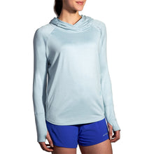 
                        
                          Load image into Gallery viewer, Brooks Dash Womens Running Hoodie - HTHR GLACER 417/L
                        
                       - 2