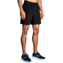 
                        
                          Load image into Gallery viewer, Brooks Sherpa 7in Mens Running Shorts - Black/XXL
                        
                       - 1