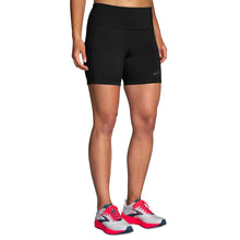 
                        
                          Load image into Gallery viewer, Brooks Method Tight 5in Womens Running Shorts - Black/XXL
                        
                       - 1